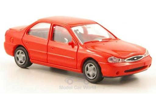 Ford Mondeo 1/87 Rietze MKII Stufenheck rouge 1996 ohne Vitrine miniature