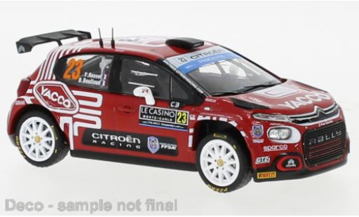 Citroen C3 1/43 IXO Rally2 No.23 WRC Rally Monte Carlo 2022 miniature
