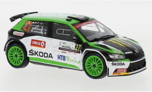 Skoda Fabia 1/43 IXO R5 Evo No.27 WRC Rallye Monza 2020 O.Solberg/A.Johnston miniature