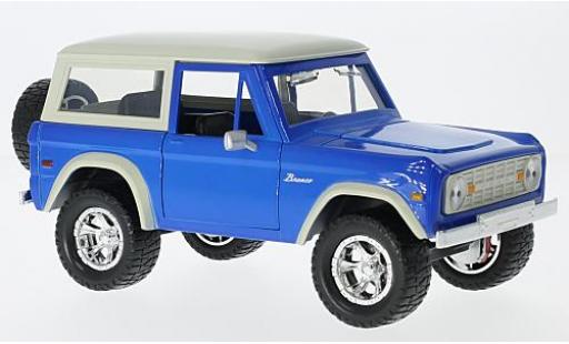 Ford Bronco 1/24 Jada Toys Hardtop blue/beige 1973 sans Vitrine
