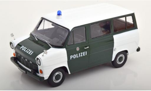Ford Transit 1/18 KK Scale MK 1 Bus white/dunkelgreen Polizei Hamburg 1965