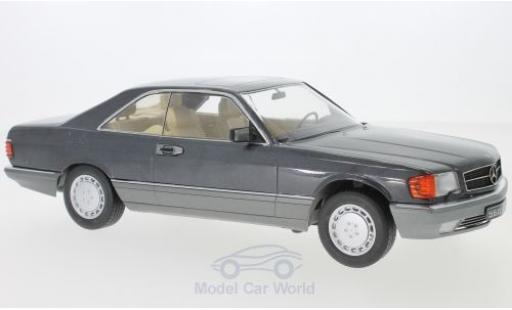Mercedes 560 1/18 KK Scale SEC (C126) metallic-anthrazit 1985 miniature