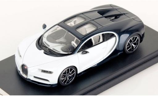 Bugatti Chiron 1/43 Look Smart Sky View blanche/metallic-bleue 2018 miniature