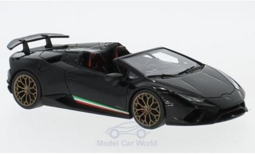 Lamborghini Huracan 1/43 Look Smart Performante Spyder metallise schwarz modellautos