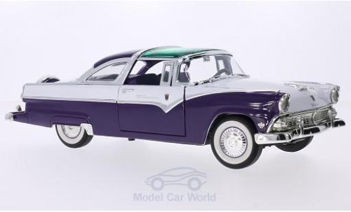 Ford Crown 1/18 Lucky Die Cast Victoria violette/blanche 1955 miniature