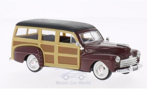 Ford Woody 1/43 Lucky Die Cast dunkelrouge/noire 1948 ohne Vitrine miniature