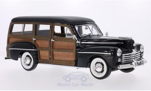 Ford Woody 1/18 Lucky Die Cast noire/Holzoptik 1948 miniature