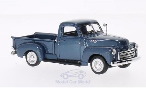 GMC Pick up 1/43 Lucky Die Cast Pick Up metallic-bleue 1950 ohne Vitrine miniature