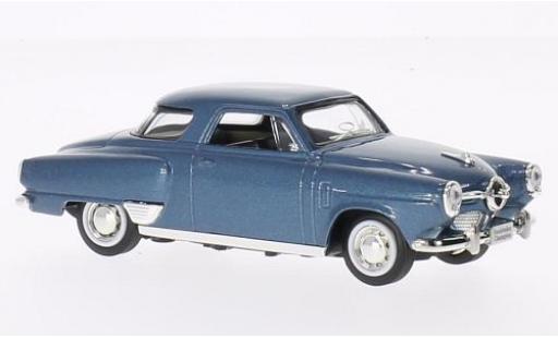 Studebaker Champion 1/43 Lucky Die Cast metallic-bleue 1950 sans Vitrine miniature