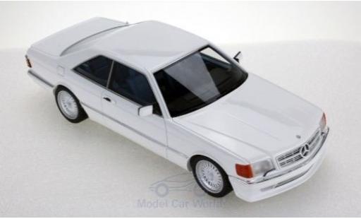 Mercedes 560 1/18 Lucky Step Models SEC (C126) Lorinser white 1987 diecast model cars