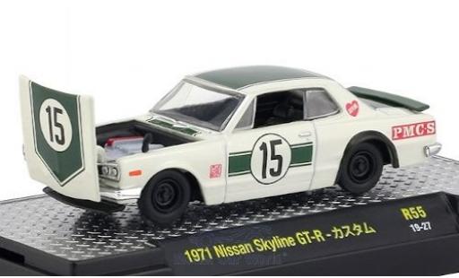 Nissan Skyline 1/64 M2 Machines GT-R RHD No.15 1971 miniature