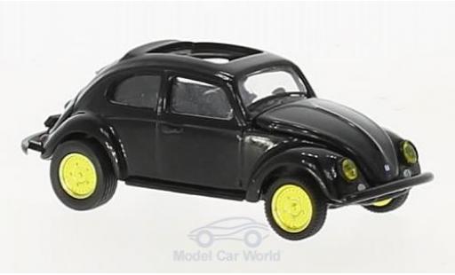 Volkswagen Beetle 1/64 M2 Machines Deluxe black U.S.A.Model 1953 mit golden Felgen diecast model cars