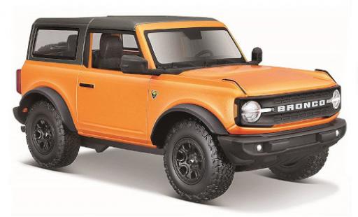 Ford Bronco 1/24 Maisto Badlands orange/matt-black 2021 diecast model cars