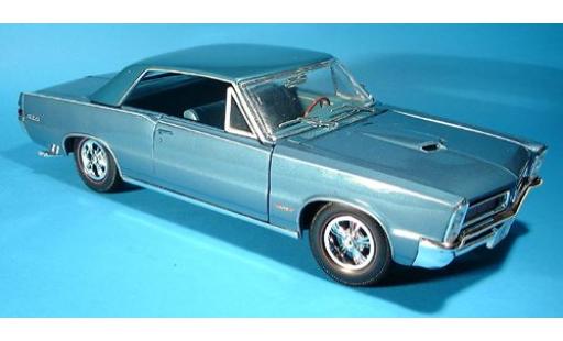 Pontiac GTO 1/18 Maisto Hurst metallise bleue 1965 sans Vitrine miniature