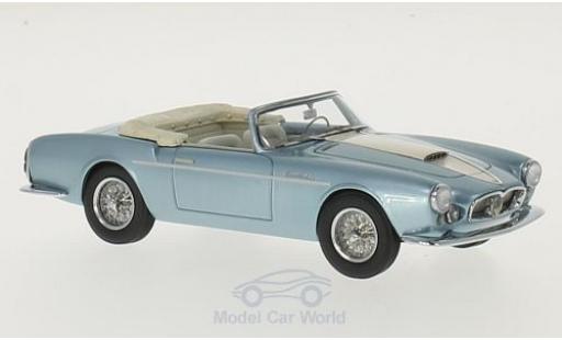 Maserati A6 1/43 Matrix G 2000 Gran Sport Spyder Frua metallic-hellbleue/hellbeige 1957 Louwman Museum Collection miniature