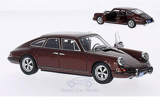 Porsche 911 1/43 Matrix Trautman & Barnes metallise marron 1972 mit 2 geöffneten Türen miniature