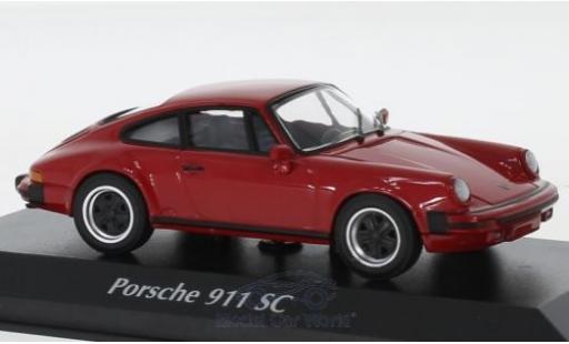 Porsche 930 1/43 Maxichamps 911 SC rouge 1979 miniature