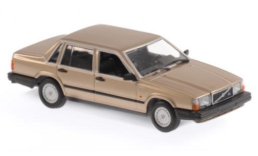Volvo 740 1/43 Maxichamps GL gold 1986 miniature