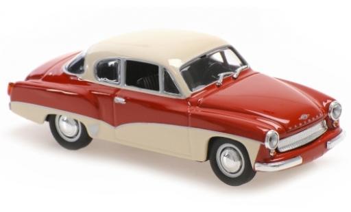Wartburg 311 1/43 Maxichamps Coupe rouge/blanche 1958 miniature