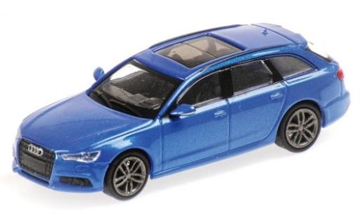 Audi A6 1/87 Minichamps Avant metallic-blue 2018 diecast model cars