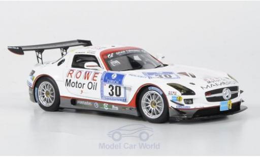 Mercedes SLS 1/43 Minichamps AMG GT3 No.30 Mamerow/Rowe Racing 2011 C.Mamerow/A.Hahne/P.Kaffer miniature