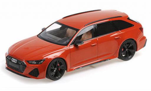 Audi RS6 1/18 Minichamps Avant metallise orange 2019 diecast model cars