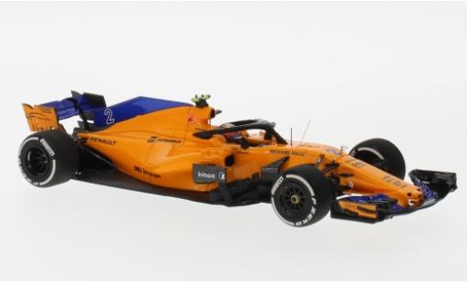 McLaren F1 1/43 Minichamps MCL33 Renault No.2 Team formule 1 2018 modellino in miniatura