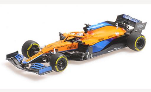 McLaren F1 1/43 Minichamps MCL35M No.3 Team formule 1 GP Bahrain 2021 modellino in miniatura