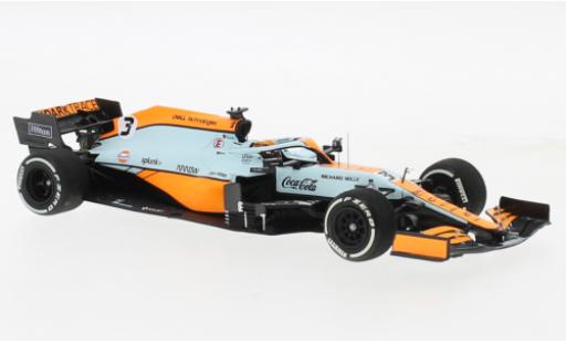McLaren F1 1/43 Minichamps MCL35M No.3 Team Gulf Formel 1 GP Monaco 2021