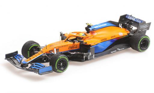 McLaren F1 1/43 Minichamps MCL35M No.4 Team Formel 1 GP Emilia-Romagna 2021 modellino in miniatura