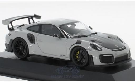 Porsche 991 GT2 RS 1/43 Minichamps 911 (.2) GT2 RS hellgrey/black 2018 diecast model cars