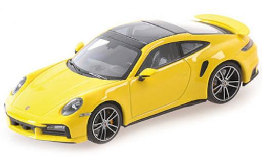 Porsche 992 Turbo s 1/18 Minichamps 911 () Turbo S jaune 2020 miniature