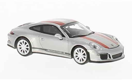 Porsche 991 R 1/87 Minichamps 911 R grise/rouge 2016 miniature