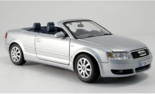 Audi A4 1/18 Motormax Cabriolet grey sans Vitrine diecast model cars