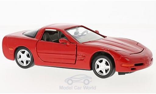 Chevrolet Corvette C5 1/24 Motormax red 1997 diecast model cars