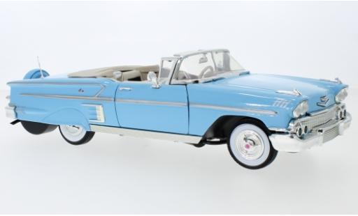 Chevrolet Impala 1/24 Motormax Convertible bleue 1958