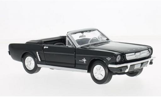 Ford Mustang 1/24 Motormax Convertible black 1964 diecast model cars