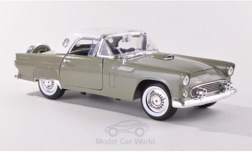 Ford Thunderbird 1956 1/18 Motormax Hardtop metallise verte/blanche miniature
