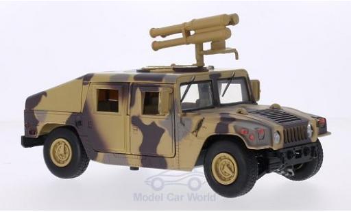 Hummer Humvee 1/24 Motormax mit Starburst Raketenwerfer camouflage miniature