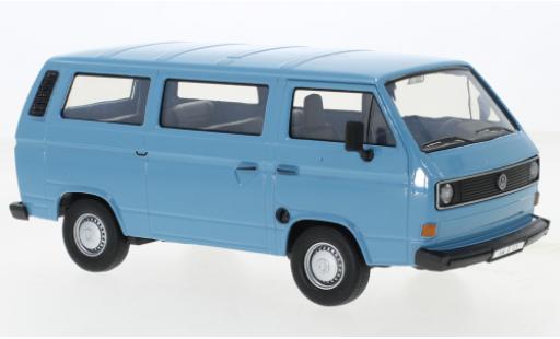 Volkswagen T3 1/24 Motormax Bus bleue miniature