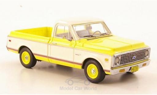 Chevrolet C-10 1/43 Neo jaune/blanche 1971 miniature