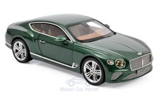 Bentley Continental 1/18 Norev GT metallic-dunkelverte 2018 miniature