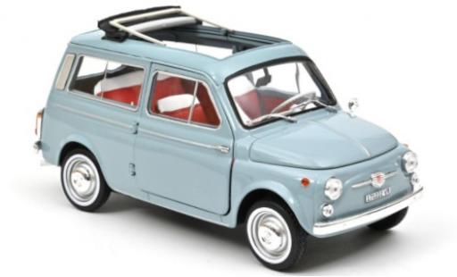 Fiat 500 1/18 Norev Giardiniera bleue 1964 miniature