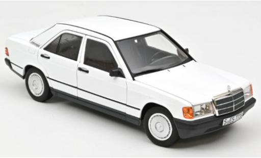 Mercedes 190 1/18 Norev E (W201) blanche 1984 miniature
