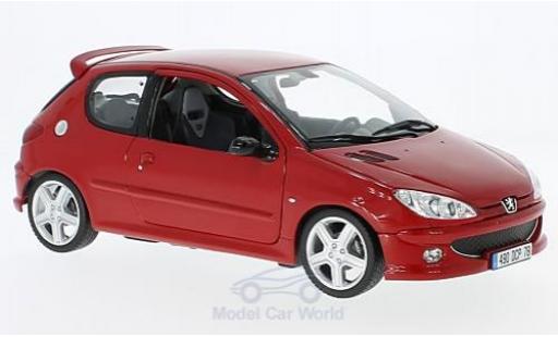 Peugeot 206 RC 1/18 Norev RC rot 2003 modellautos