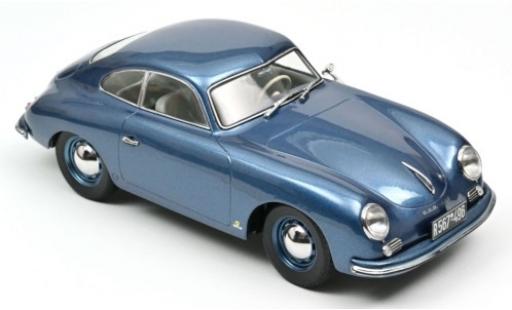 Porsche 356 1/18 Norev Coupé metallic-bleue 1952 miniature
