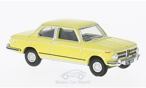 Bmw 2002 1/76 Oxford jaune RHD miniature