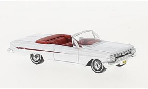 Chevrolet Impala 1/87 Oxford Convertible blanche/rouge 1961 miniature