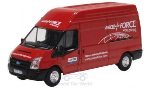 Ford Transit 1/76 Oxford MK5 red Parcelforce diecast model cars