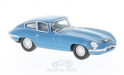 Jaguar E-Type 1/76 Oxford Coupe bleue Donald Campbell miniature